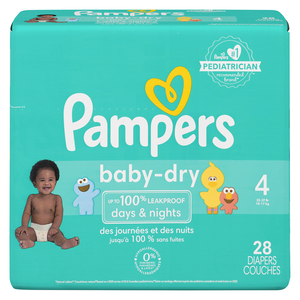 PAMPERS BABYDRY JUMBO T4  28UN