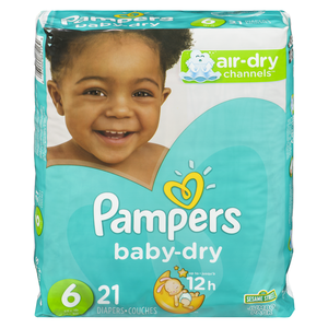PAMPERS BABYDRY JUMBO T6  21UN