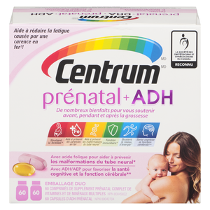 CENTRUM PRENATAL + DHA COMP 2X60