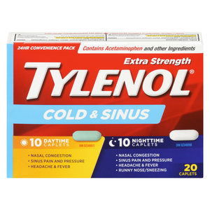 TYLENOL RHUME SINUS JR/NT CA20