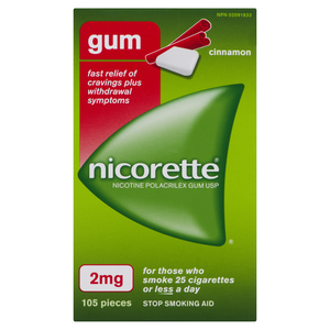 NICORETTE 2MG GOM CANNELLE 105
