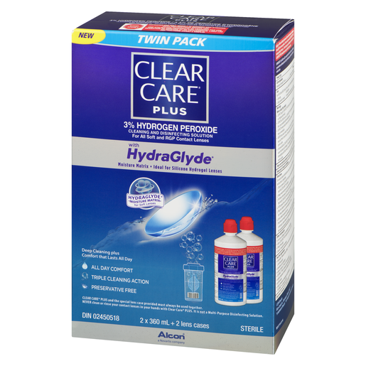 CLEAR CARE DUO HYDRGLYDE 2X360ML