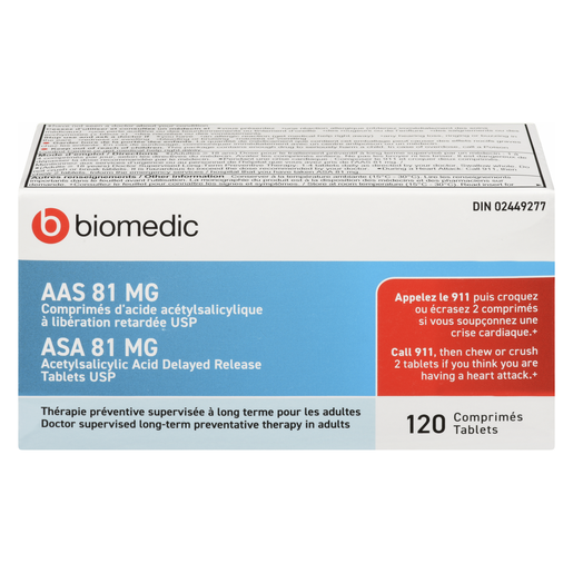 BIOMEDIC AAS 81MG       CO 120