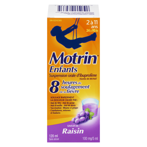 MOTRIN ENF 8H RAISIN 120ML