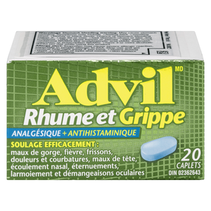 ADVIL RHUME & GRIPPE CAPLETS 20