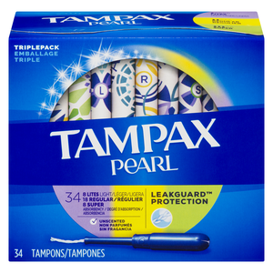 TAMPAX PEARL MLT L/R/SUP N/PARF 34