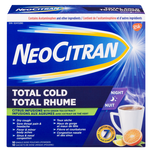 NEOCITRAN TOTAL RHU/NUIT THE10