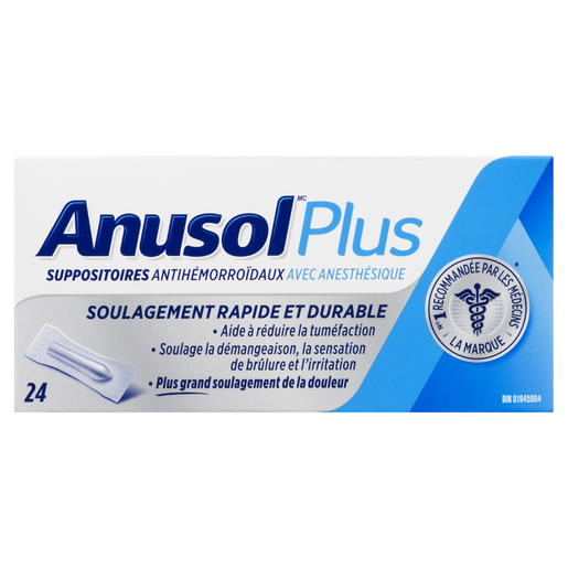 ANUSOL PLUS SUPPOSITOIRES   24