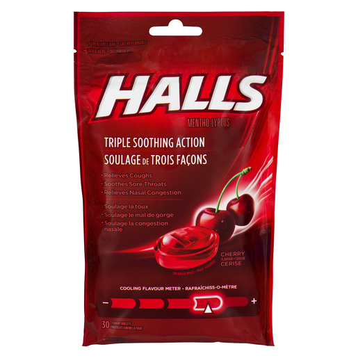 HALLS MENTHO-LYPTUS CERISE 30