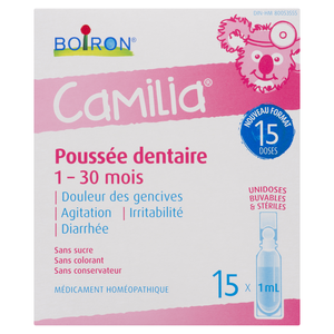 BOIRON CAMILIA POUSSE DENT 1-30MO 15X1ML