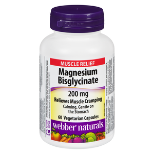 WEBBER BISGLYCINATE MAGNESIUM 200MG CA60