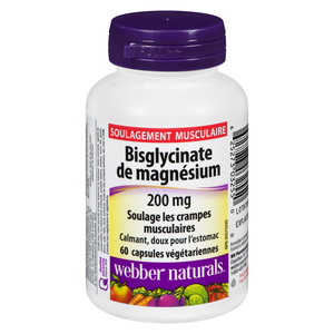 WEBBER BISGLYCINATE MAGNESIUM 200MG CA60