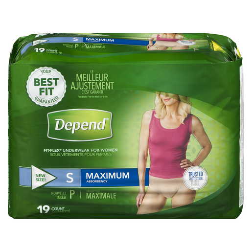 DEPEND WOM FIT FL MAX SM    19