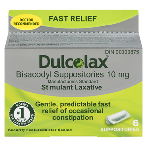 DULCOLAX 10MG SUPPOSITOIRES  6