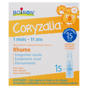 BOIRON CORYZALIA RHUME ENF 15X1ML