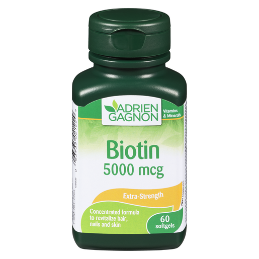 A GAGNON BIOTINE 5000MCG X/F GEL 60