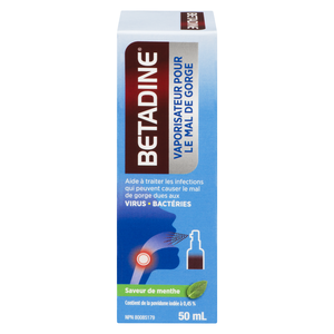 BETADINE VAPO GORGE MENTHE 50ML