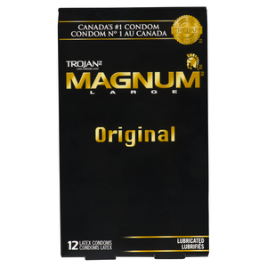 TROJAN CONDOMS MAGNUM LUB 12