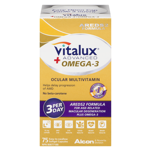 VITALUX MLT/VIT OCULAIRE OMEGA3 COMP 75