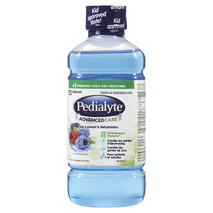 PEDIALYTE ADV/CARE REHYD FRAMB/BLEUE 1L