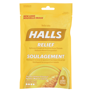 HALLS MENTHO-LYPTUS MIEL CITRON 30