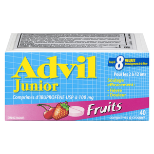 ADVIL JR IBUP FRUITS CROQ CO 40