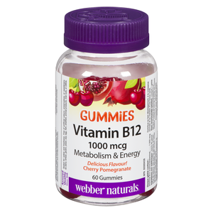 WEBBER VIT B12 1000MCG GELIFIES 60