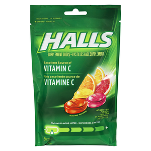 HALLS DEF PAST VIT C AGRUMES 30