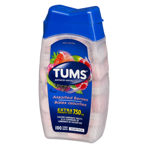 TUMS ANTIACIDE EXT/FORT BAIES ASST 100