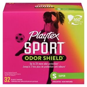 PLAYTEX TAMP SPT ODOR/SH SUP 32