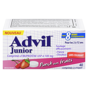 ADVIL JR IBUP PUN/FRUITS CROQ CO 40