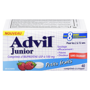 ADVIL JR IBUP PT/FRUITS CROQ CO 40