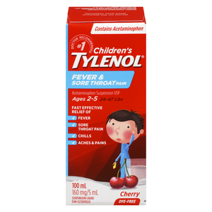 TYLENOL ENF FIEVRE GORGE 100ML