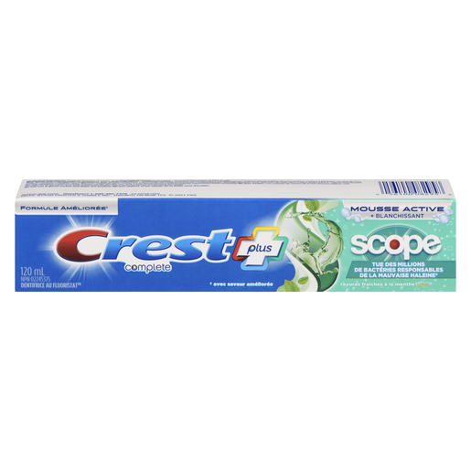 CREST COMPL BL+SC/AC FOAM 120ML