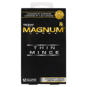 TROJAN CONDOMS MAGNUM MINCE 12