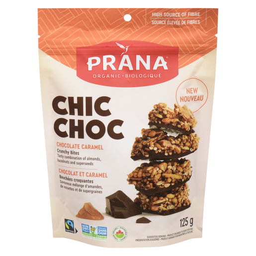 PRANA CHIC CHOC CARAMEL CHOCOLAT 125G