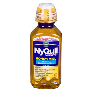 NYQ/DAYQUIL COMPL RH/GR MIEL 354ML