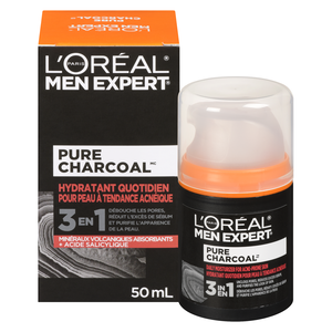 LOREAL MEN HYD CHARCOAL 50ML