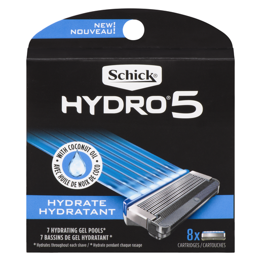 SCHICK HYDRO SKIN P/SEC RECH 8