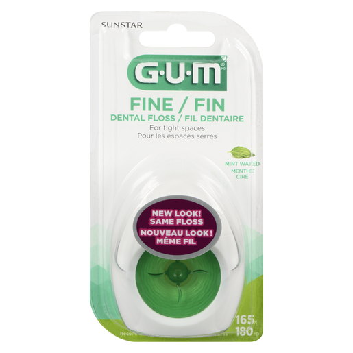 GUM FIL/DENT FIN CIRE MENTHE 165M