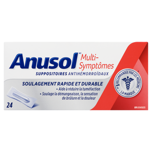 ANUSOL SUPP MLT SYMPT 24