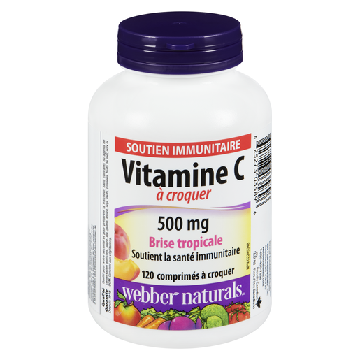 WEBBER VIT C 500MG CROQ TROP COMP 120