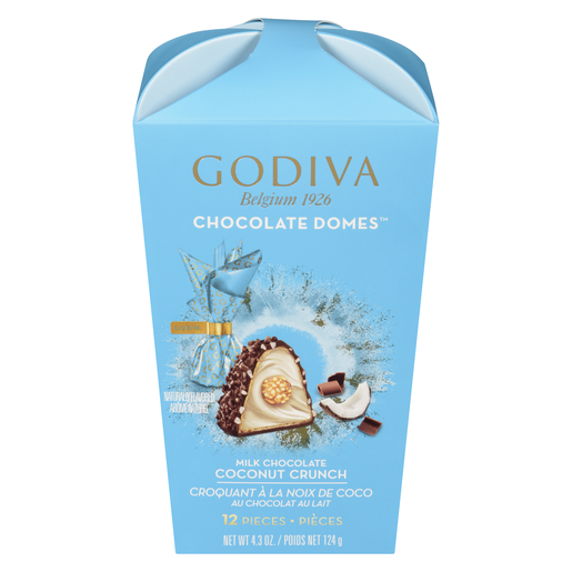 GODIVA B/FL DOME COCONUT  124G