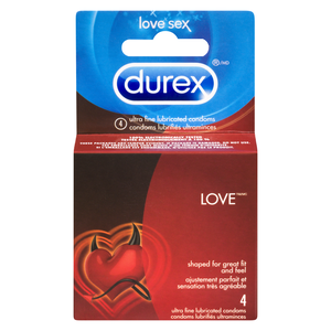 DUREX COND LOVE LUB 4