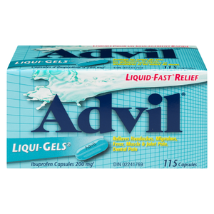 ADVIL IBUP 200MG LIQ/GEL CAPS 115