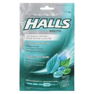 HALLS PASTILLES MENTHO-LYPTUS ASST 25