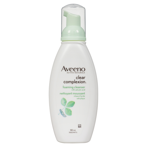 AVEENO NETTOYA MOUSSANT TEINT CLAIR180ML