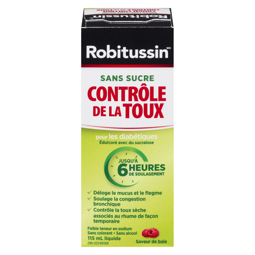 ROBITUSSIN SIR TX DIABETE BAIES 115ML