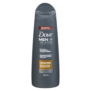DOVE MEN SHP 2/1 THICK/STRONG 355ML