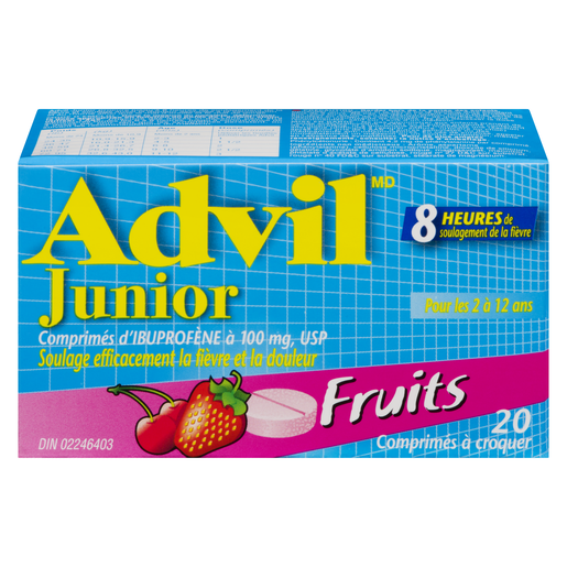 ADVIL JR IBUP FRUITS CROQ CO 20